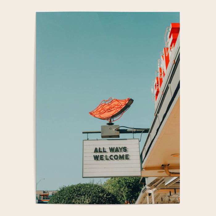 All Ways Welcome Vertical Print Poster Gallery Image 1