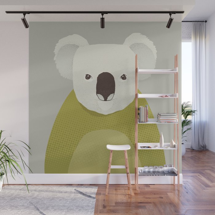Whimsy Koala, Animal Portrait Wall Mural Gallery Image 1