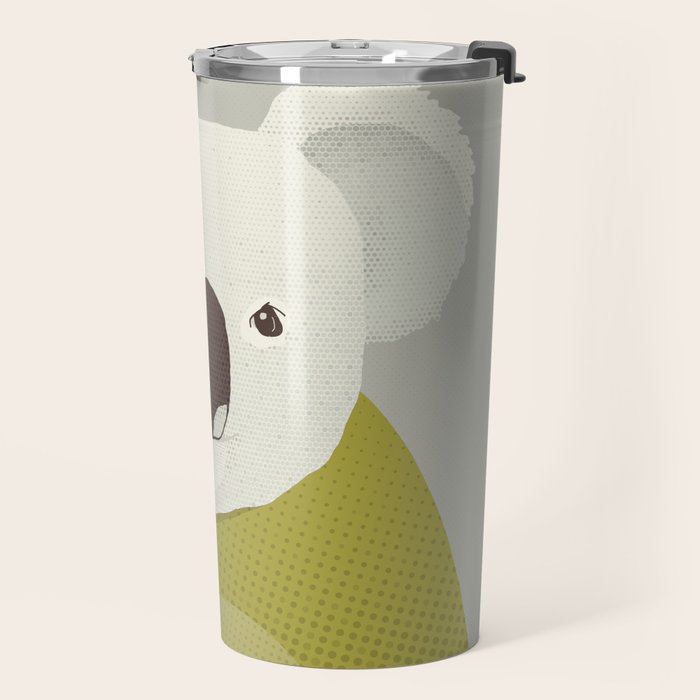 Whimsy Koala, Animal Portrait Travel Mug Gallery Image 2