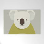 Whimsy Koala, Animal Portrait Welcome Mat Gallery Image 1