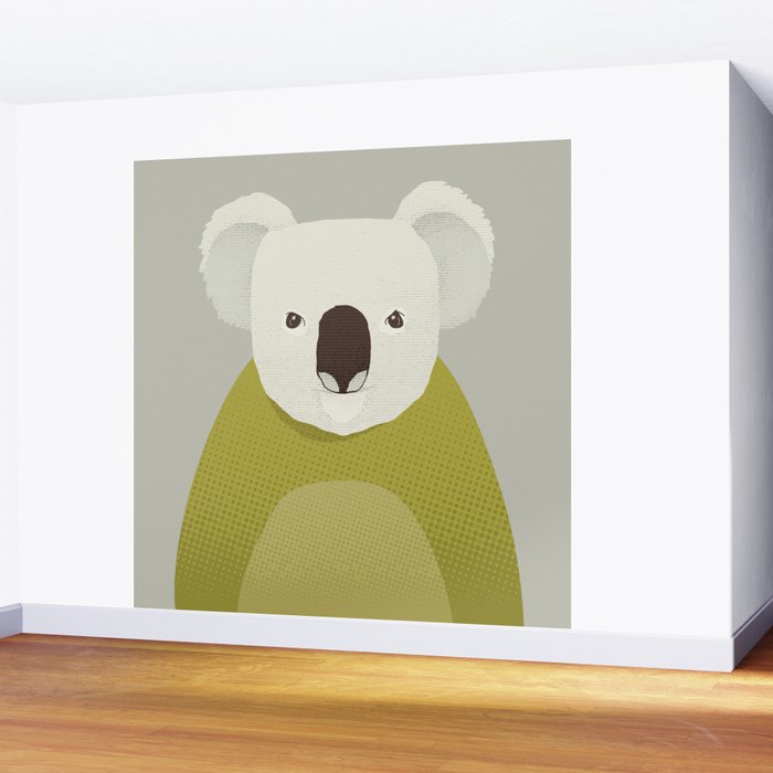 Whimsy Koala, Animal Portrait Wall Mural Gallery Image 2