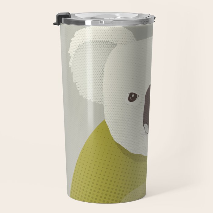 Whimsy Koala, Animal Portrait Travel Mug Gallery Image 3