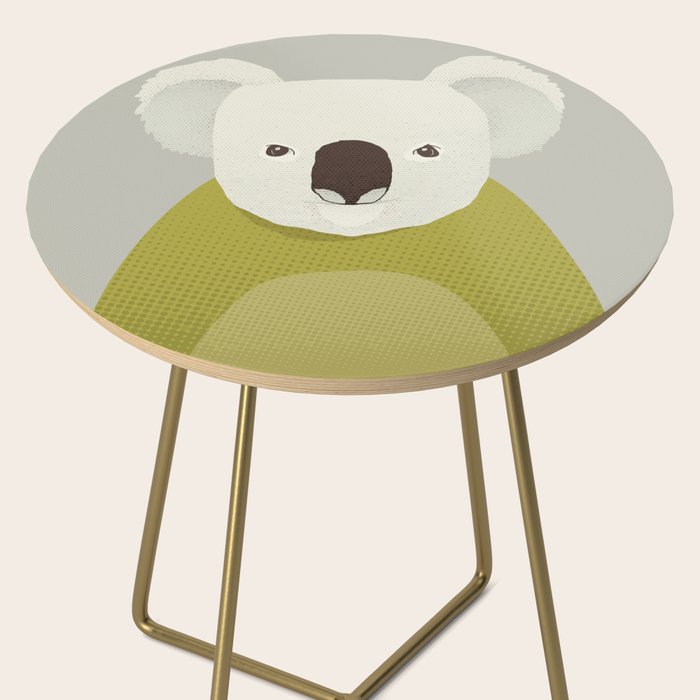 Whimsy Koala, Animal Portrait Side Table Gallery Image 2