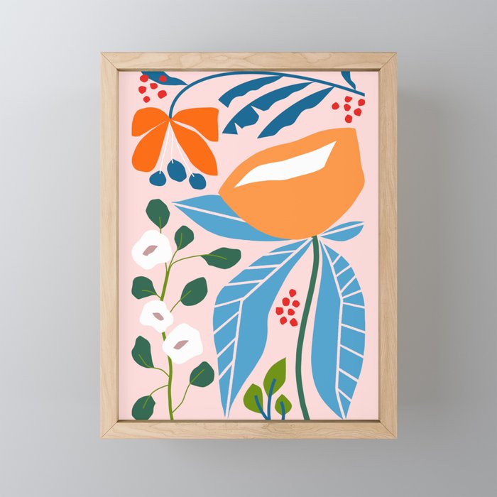 Spring Abstract Florals Mini Art Print Gallery Image 1