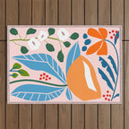 Spring Abstract Florals Outdoor Rug Gallery Image 1
