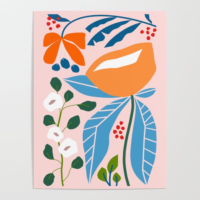 Spring Abstract Florals Poster Gallery Image 1