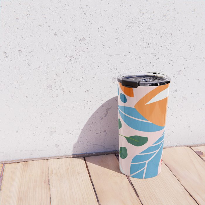 Spring Abstract Florals Travel Mug Gallery Image 4