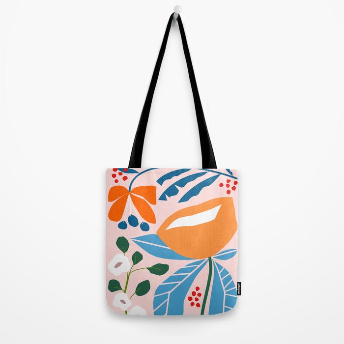 Spring Abstract Florals Tote Bag Gallery Image 2