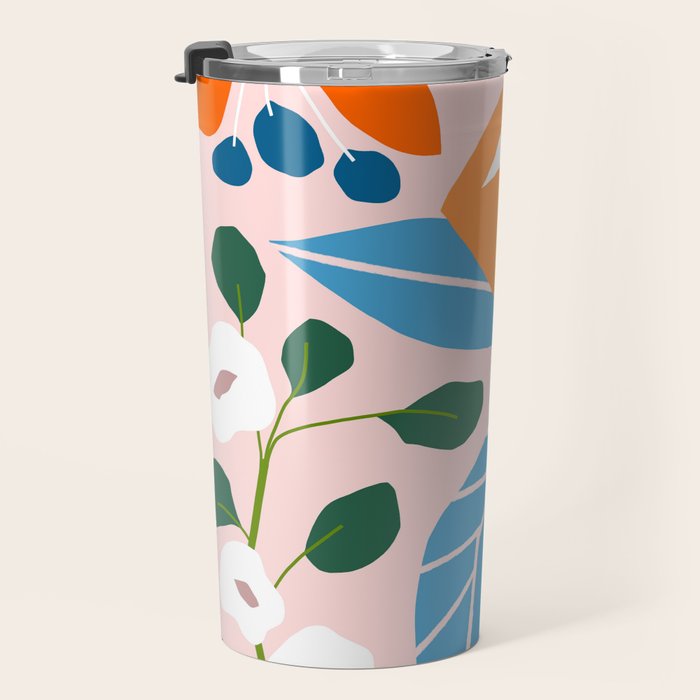 Spring Abstract Florals Travel Mug Gallery Image 3