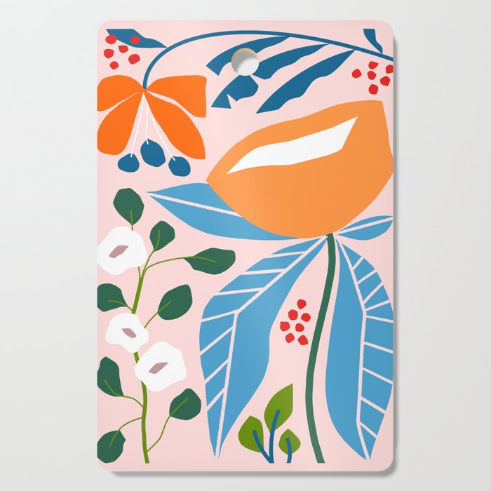 Spring Abstract Florals Cutting Board Gallery Image 1