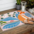 Spring Abstract Florals Outdoor Rug Gallery Image 2