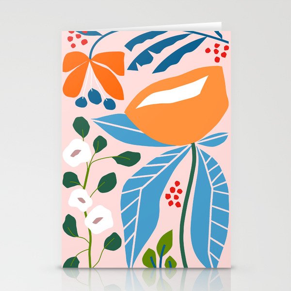 Spring Abstract Florals Stationery Card Gallery Image 2