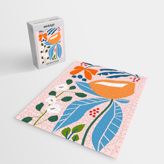 Spring Abstract Florals Jigsaw Puzzle Gallery Image 2