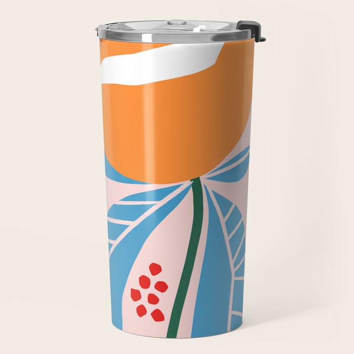 Spring Abstract Florals Travel Mug Gallery Image 2