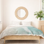Couple on the Pastel Shore - Aerial Coastal Print Duvet Cover Gallery Image 3
