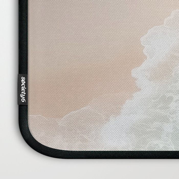 Couple on the Pastel Shore - Aerial Coastal Print Laptop Sleeve Gallery Image 3