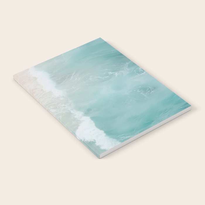 Couple on the Pastel Shore - Aerial Coastal Print Notebook Gallery Image 2