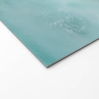 Couple on the Pastel Shore - Aerial Coastal Print Welcome Mat Gallery Image 2