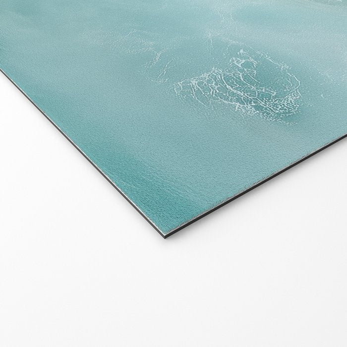 Couple on the Pastel Shore - Aerial Coastal Print Welcome Mat Gallery Image 2