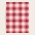 Red Scarlet Flame Gingham Check Poster Gallery Image 4