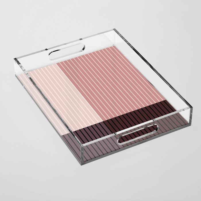 Color Block Line Abstract XI Acrylic Tray Gallery Image 1