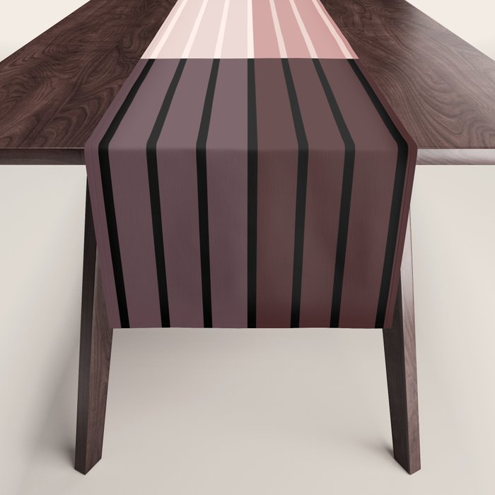 Color Block Line Abstract XI Table Runner Gallery Image 1