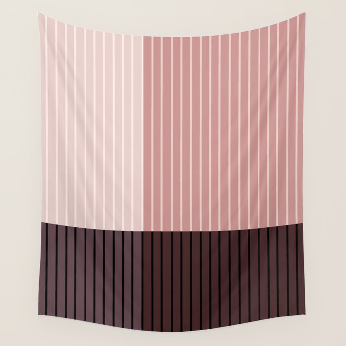 Color Block Line Abstract XI Wall Tapestry Gallery Image 4