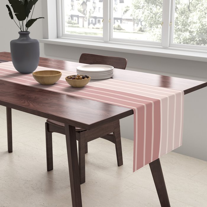Color Block Line Abstract XI Table Runner Gallery Image 2