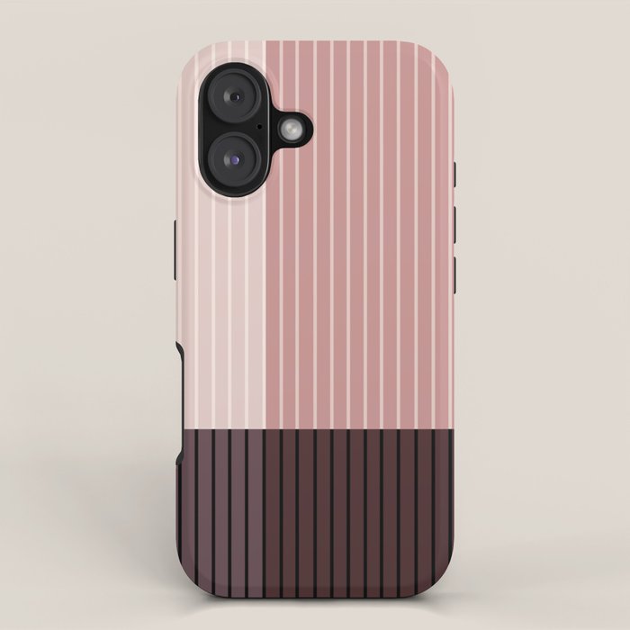 Color Block Line Abstract XI iPhone Case Gallery Image 1