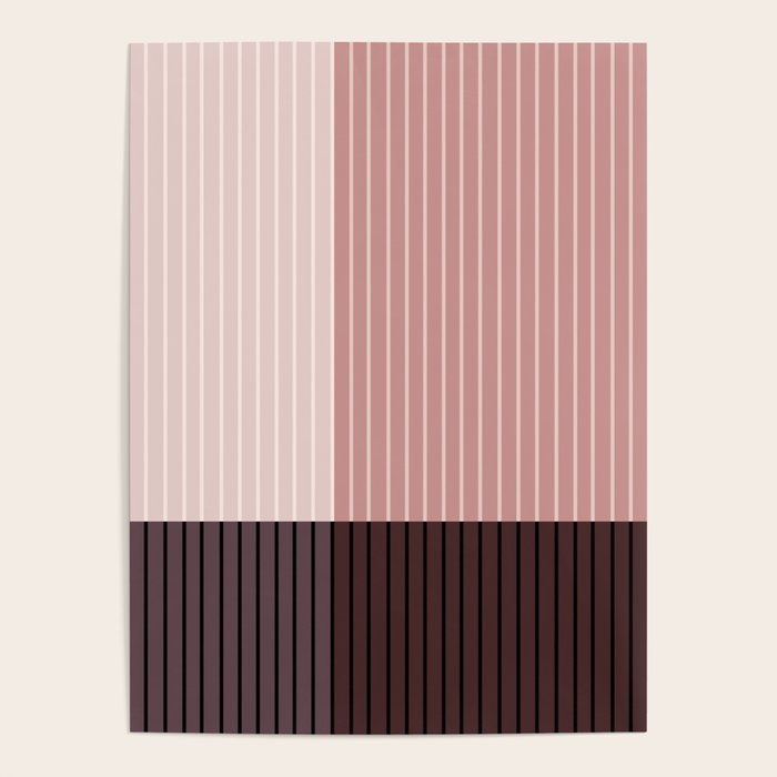 Color Block Line Abstract XI Poster Gallery Image 4