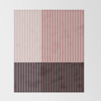 Color Block Line Abstract XI Throw Blanket Gallery Image 2