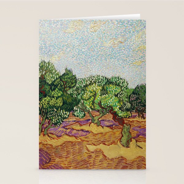 Olive Trees by Vincent Van Gogh Stationery Card Gallery Image 2