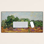 Olive Trees by Vincent Van Gogh Desk Mat Gallery Image 1