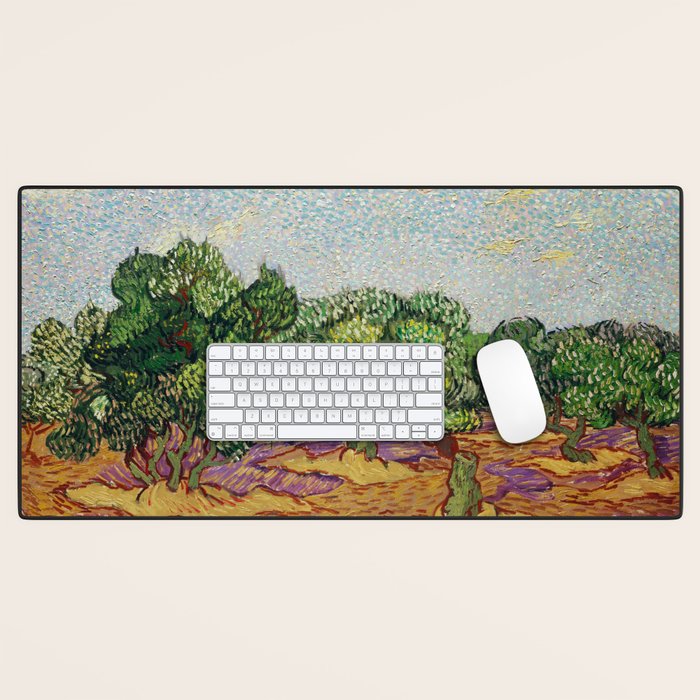Olive Trees by Vincent Van Gogh Desk Mat Gallery Image 1
