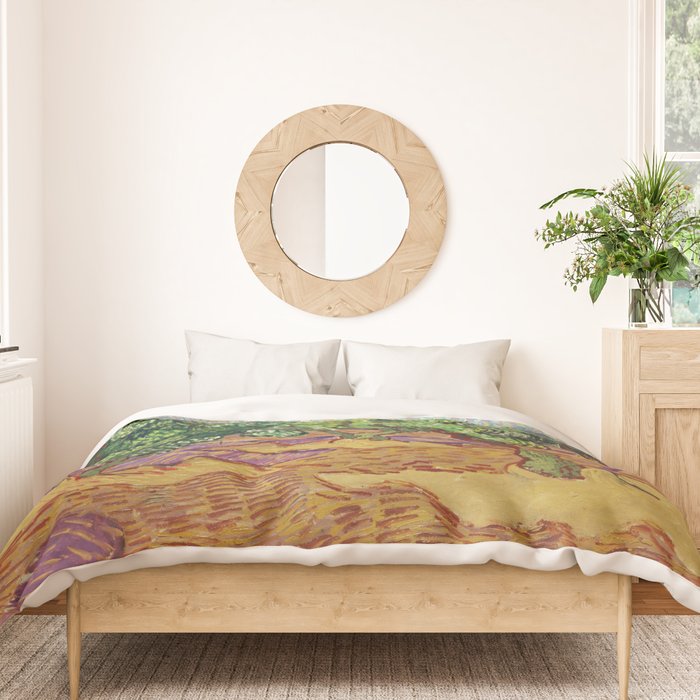 Olive Trees by Vincent Van Gogh Duvet Cover Gallery Image 3