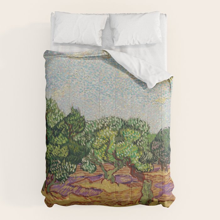 Olive Trees by Vincent Van Gogh Comforter Gallery Image 6