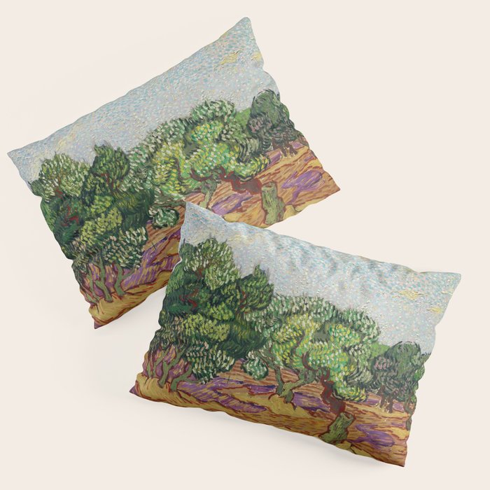 Olive Trees by Vincent Van Gogh Pillow Sham Gallery Image 3