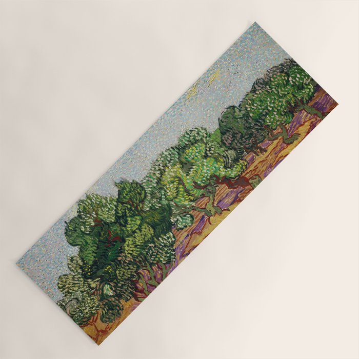 Olive Trees by Vincent Van Gogh Yoga Mat Gallery Image 1