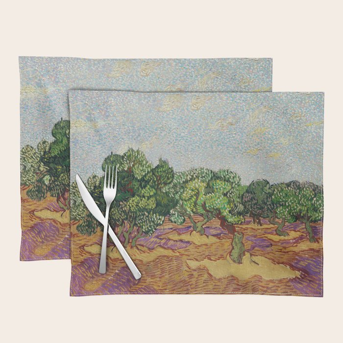 Olive Trees by Vincent Van Gogh Placemat Gallery Image 1