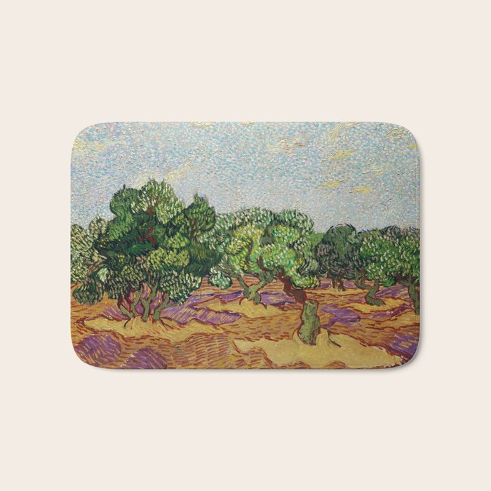 Olive Trees by Vincent Van Gogh Bath Mat Gallery Image 1