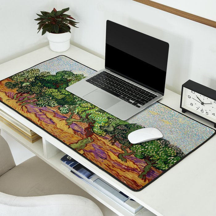 Olive Trees by Vincent Van Gogh Desk Mat Gallery Image 2