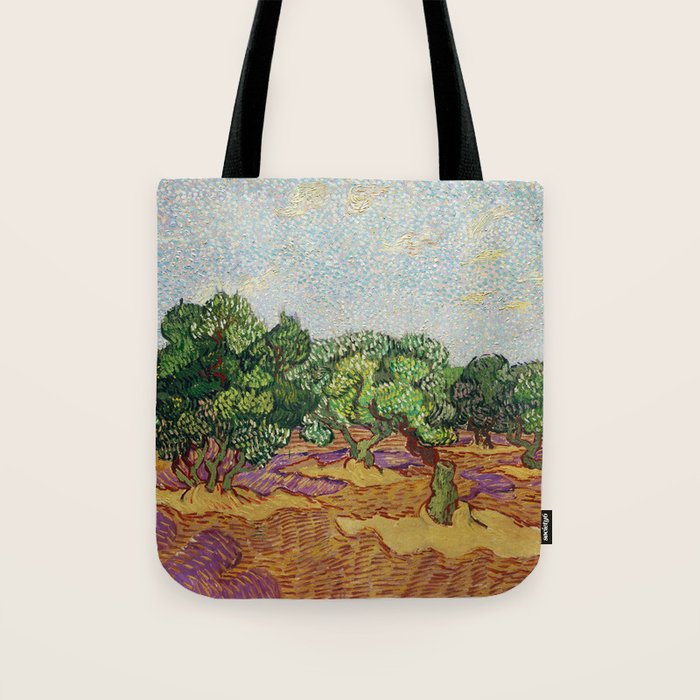 Olive Trees by Vincent Van Gogh Tote Bag Gallery Image 1