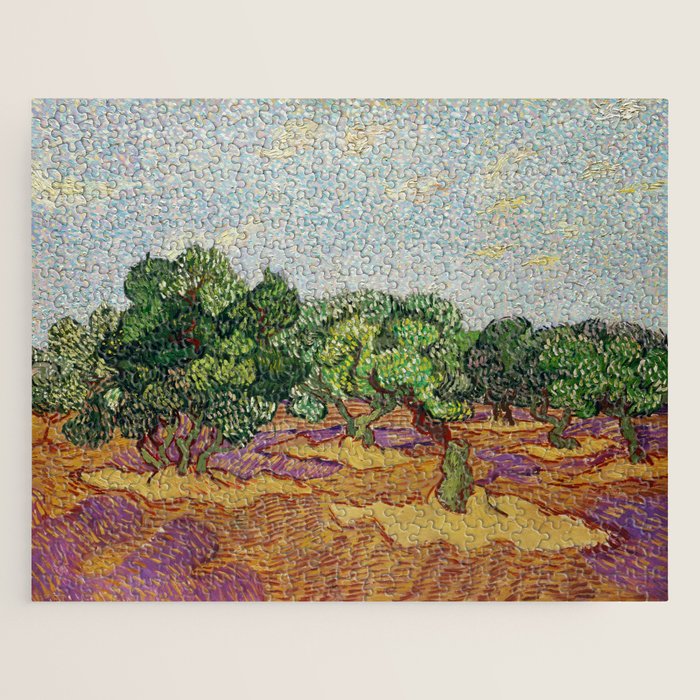 Olive Trees by Vincent Van Gogh Jigsaw Puzzle