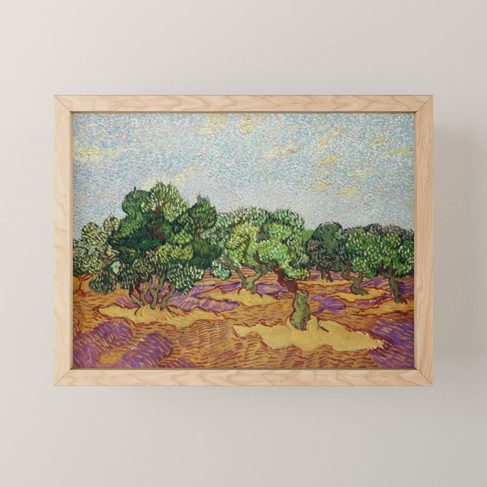 Olive Trees by Vincent Van Gogh Mini Art Print Gallery Image 1