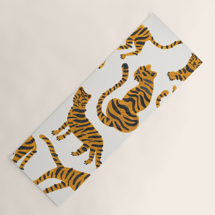 Tiger Collection - Orange Palette Yoga Mat Gallery Image 1