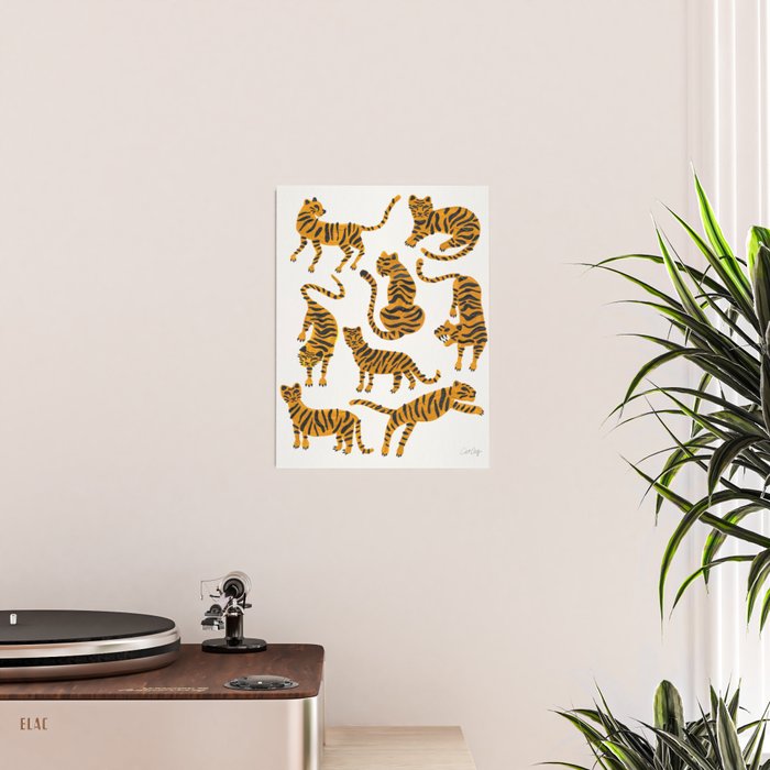 Tiger Collection - Orange Palette Poster Gallery Image 2