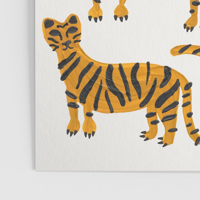 Tiger Collection - Orange Palette Poster Gallery Image 3