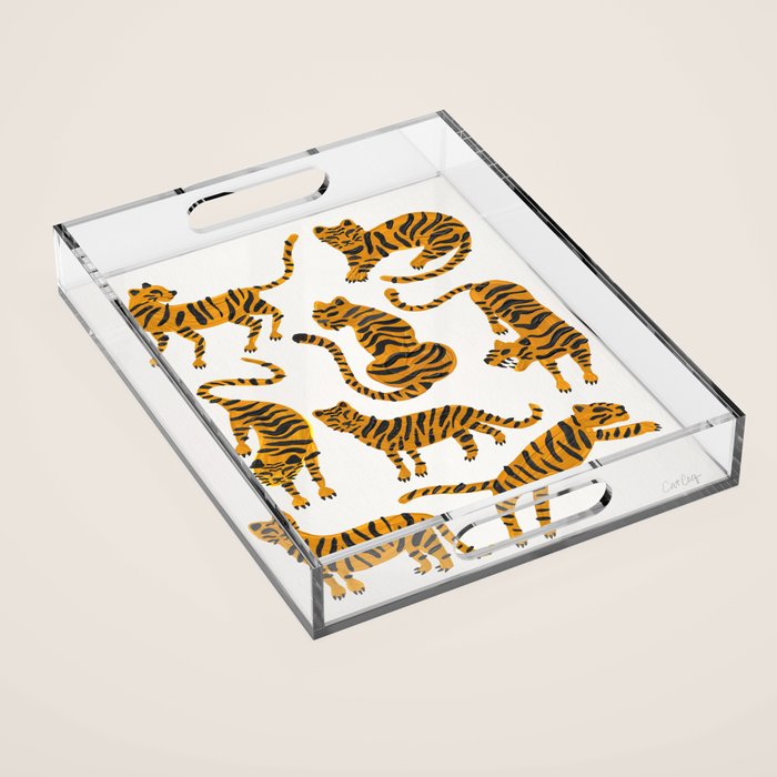 Tiger Collection - Orange Palette Acrylic Tray Gallery Image 1