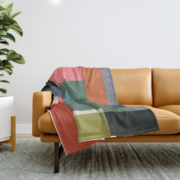Geometric Shapes 28 Throw Blanket Gallery Image 1