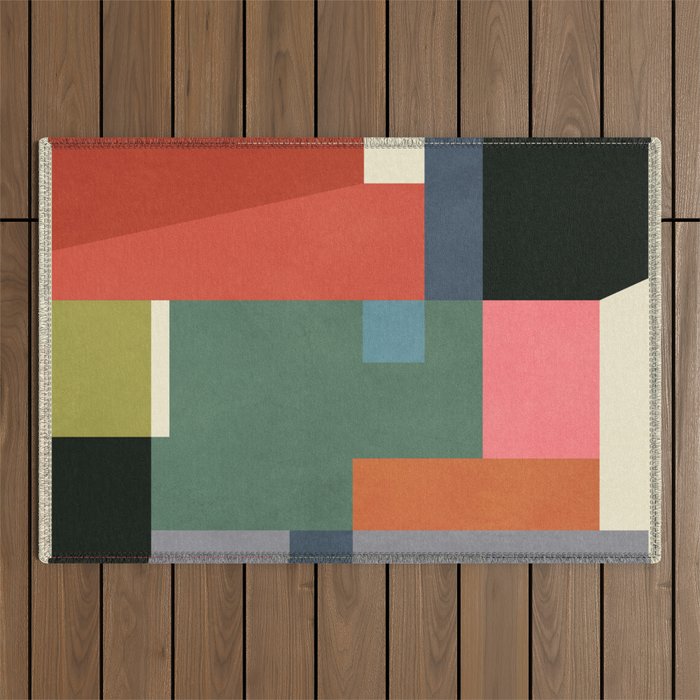 Geometric Shapes 28 Outdoor Rug Gallery Image 1